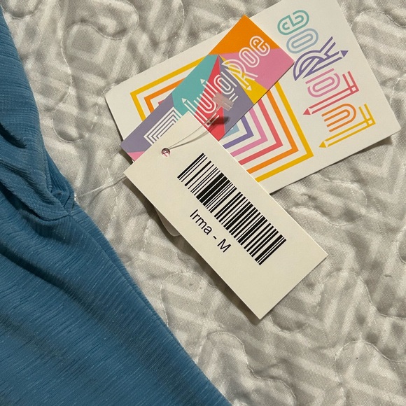 Lularoe, Irma, Size M, Light Blue, Solid, New with Tags, Slinky material - Picture 4 of 4